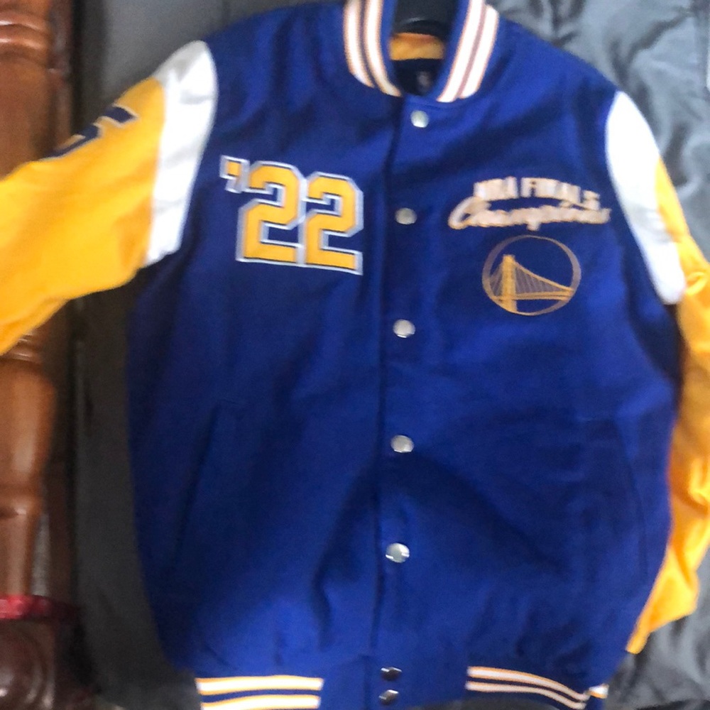 Varsity jacket Warrior size S NBA runs like a M NEWWW